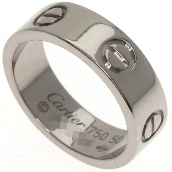 CARTIER Authentic 18k Silver Love Ring #50 - Picture 6 of 6